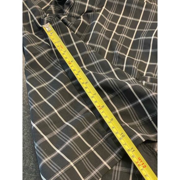 ADIDAS Golf Men's NWOT black and white plaid shorts 34 - Picture 4 of 8